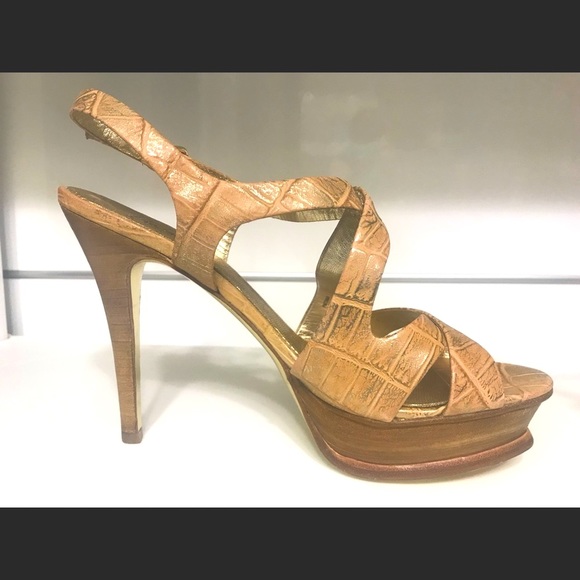 Guess Marciano PMTommy leather platform heels shoes - Picture 2 of 6
